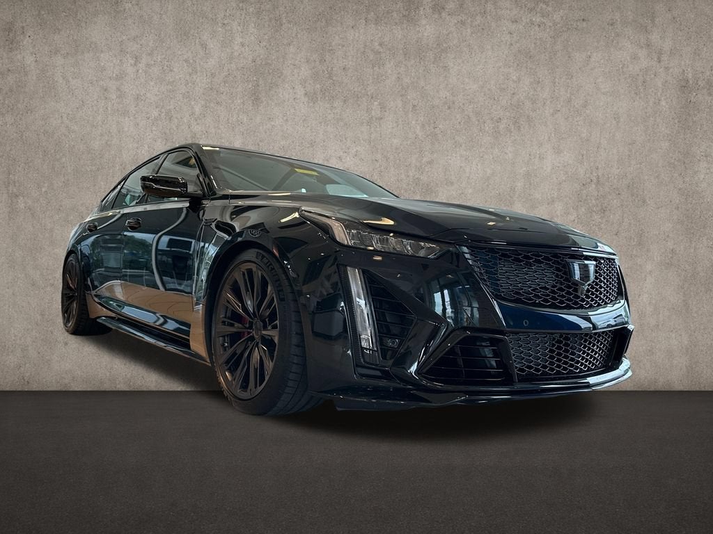 2024 Cadillac CT5-V V-Series Blackwing in Black Raven — front three-quarter view
