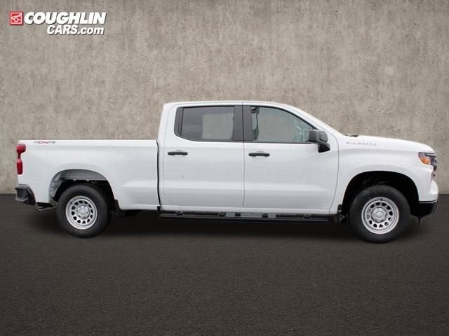 2024 Chevrolet Silverado 3500 HD Chassis Cab Work Truck in Summit White — front three-quarter view