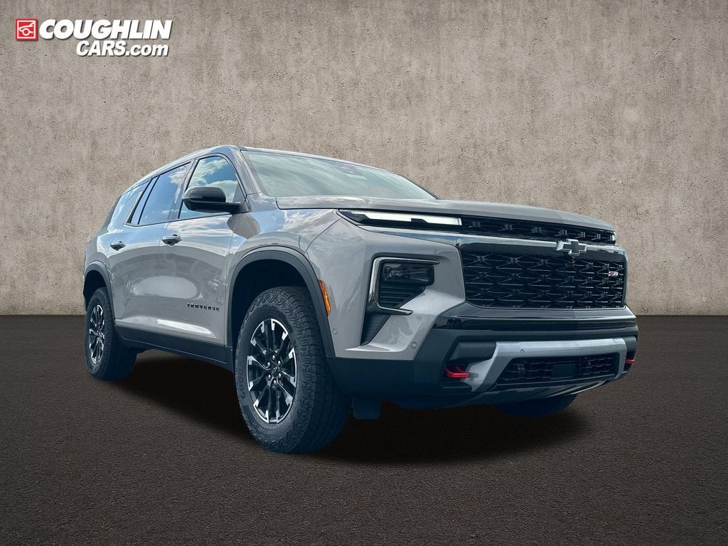 2026 Chevrolet Traverse Z71 in Sandstone Gray — front three-quarter view