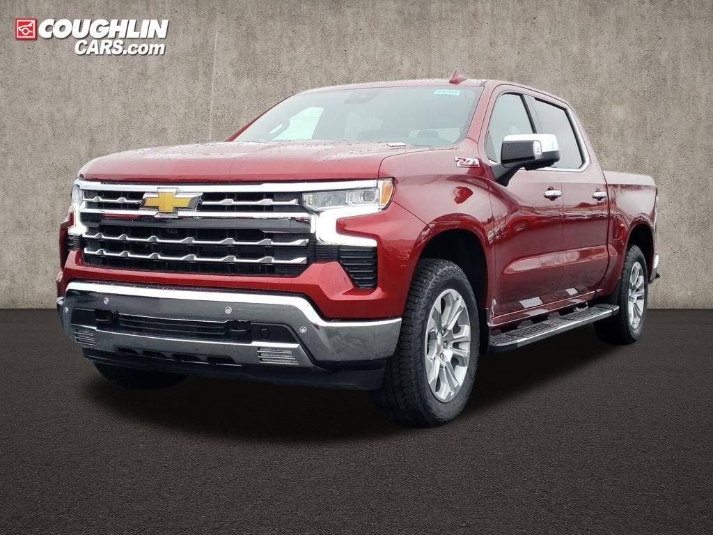 2026 Chevrolet Silverado 1500 LTZ in Radiant Red Tintcoat — front three-quarter view