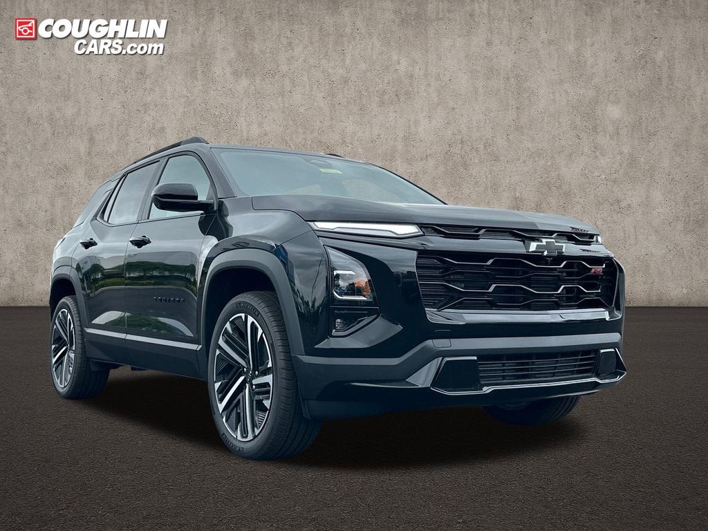 2026 Chevrolet Equinox RS in Mosaic Black Metallic — front three-quarter view